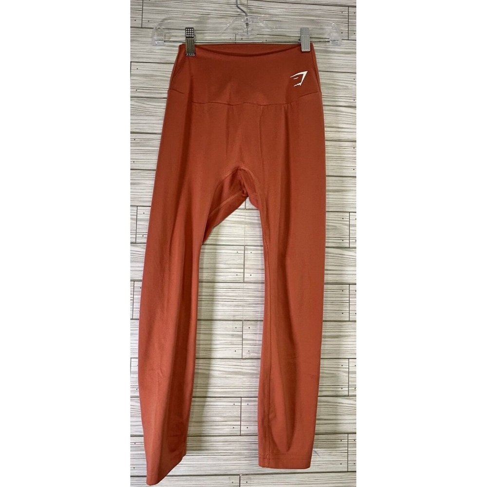 Gymshark Women's‎ Training Athletic Workout Leggings Orange/Pepper Red Sz Small